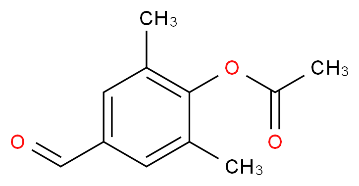 4-formyl-2,6-dimethylphenyl acetate_分子结构_CAS_95306-94-8)