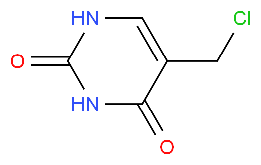 5-(chloromethyl)-1,2,3,4-tetrahydropyrimidine-2,4-dione_分子结构_CAS_3590-48-5