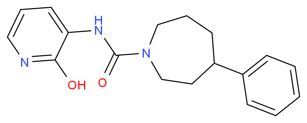 N-(2-hydroxypyridin-3-yl)-4-phenylazepane-1-carboxamide_分子结构_CAS_)