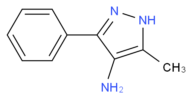 5-methyl-3-phenyl-1H-pyrazol-4-amine_分子结构_CAS_112884-51-2