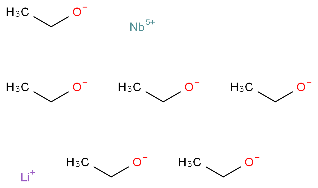 niobium(5+) ion lithium(1+) ion hexaethanolate_分子结构_CAS_86745-52-0
