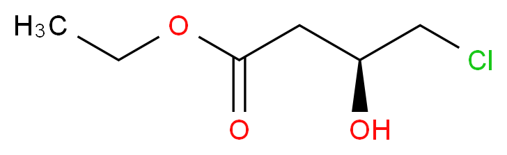 (S)-(-)-4-氯-3-羟基丁酸乙酯_分子结构_CAS_86728-85-0)