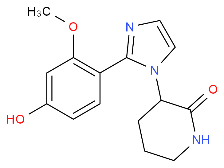 3-[2-(4-hydroxy-2-methoxyphenyl)-1H-imidazol-1-yl]piperidin-2-one_分子结构_CAS_)