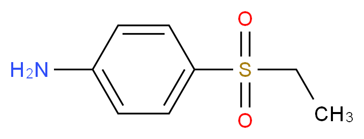 4-(ethylsulfonyl)aniline_分子结构_CAS_6334-01-6)