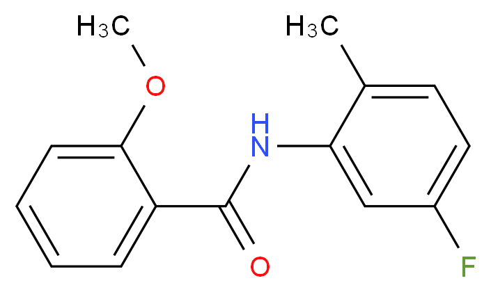 N-(5-fluoro-2-methylphenyl)-2-methoxybenzamide_分子结构_CAS_903325-83-7