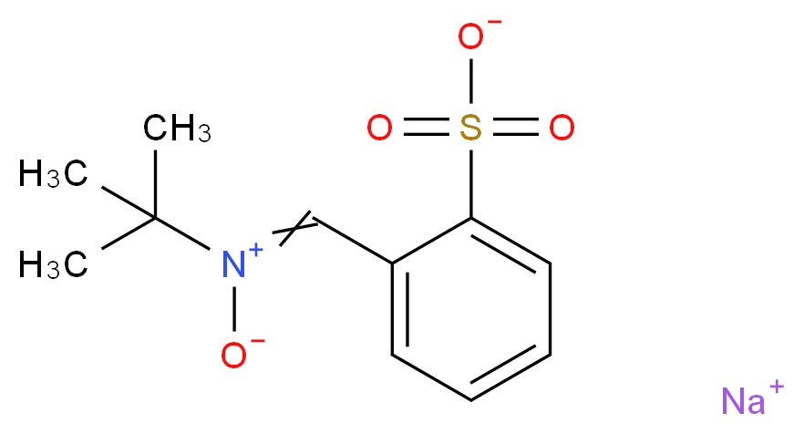 N-tert-Butyl-α-(2-sulfophenyl)nitrone sodium salt_分子结构_CAS_73475-11-3)