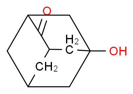 5-Hydroxyadamantan-2-one_分子结构_CAS_)