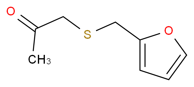 1-[(furan-2-ylmethyl)sulfanyl]propan-2-one_分子结构_CAS_58066-86-7
