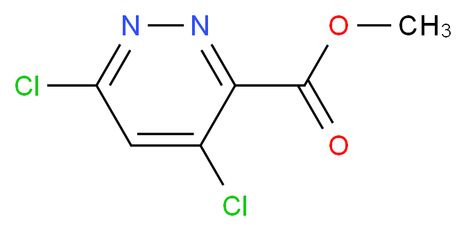 methyl 4,6-dichloropyridazine-3-carboxylate_分子结构_CAS_372118-01-9