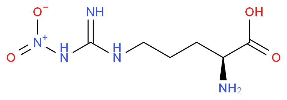 (2S)-2-amino-5-(1-nitrocarbamimidamido)pentanoic acid_分子结构_CAS_2149-70-4