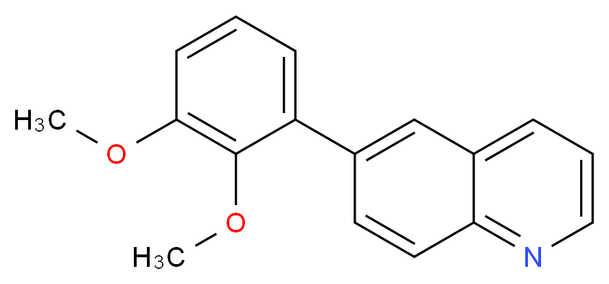 6-(2,3-dimethoxyphenyl)quinoline_分子结构_CAS_)