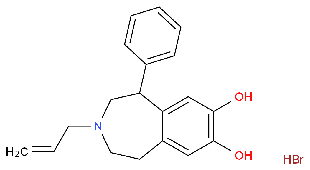 N-Allyl-(±)-SKF-38393 hydrobromide_分子结构_CAS_300561-58-4)