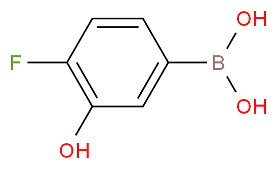 4-Fluoro-3-hydroxybenzeneboronic acid 98%_分子结构_CAS_913835-74-2)