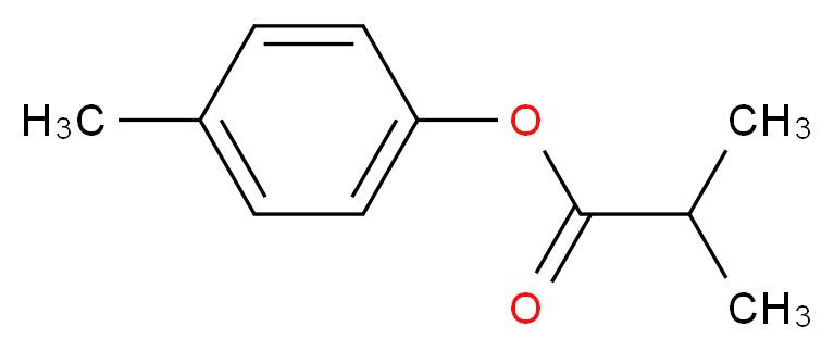 p-CRESYL ISOBUTYRATE_分子结构_CAS_130-91-0)