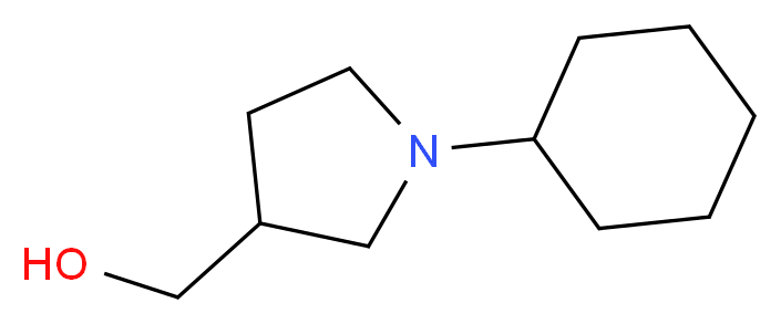 (1-Cyclohexylpyrrolidin-3-yl)methanol_分子结构_CAS_100049-71-6)