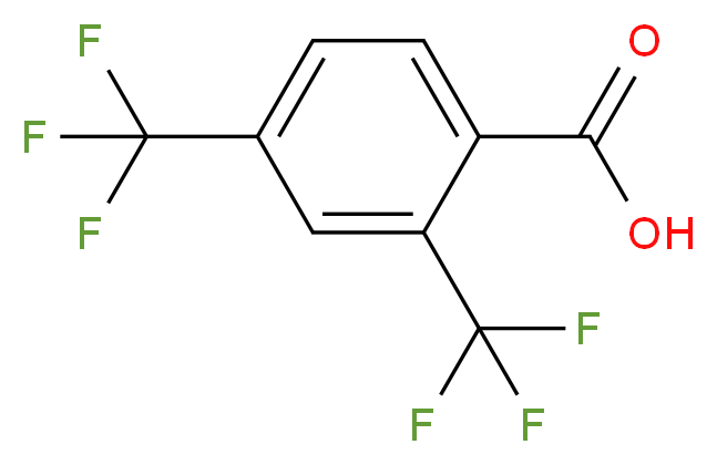 2,4-双(三氟甲基)苯甲酸_分子结构_CAS_32890-87-2)