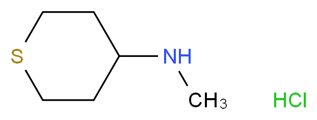 N-Methyltetrahydro-2H-thiopyran-4-amine hydrochloride_分子结构_CAS_220640-14-2)