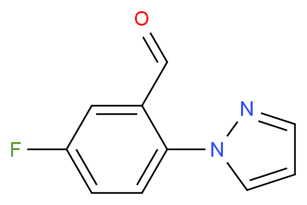 5-Fluoro-2-(1H-pyrazol-1-yl)benzaldehyde_分子结构_CAS_1015845-84-7)