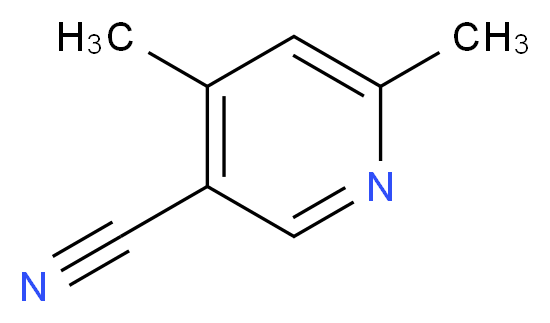 4,6-dimethylpyridine-3-carbonitrile_分子结构_CAS_6623-21-8