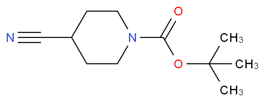 tert-butyl 4-cyanopiperidine-1-carboxylate_分子结构_CAS_91419-52-2