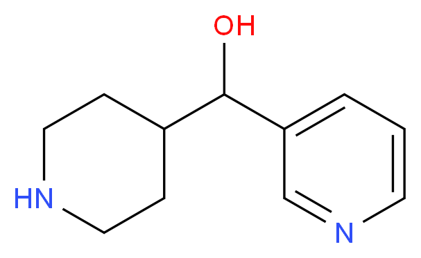 piperidin-4-yl(pyridin-3-yl)methanol_分子结构_CAS_884504-88-5