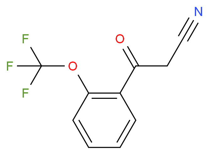 3-oxo-3-[2-(trifluoromethoxy)phenyl]propanenitrile_分子结构_CAS_914636-80-9