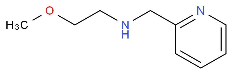 (2-methoxyethyl)(pyridin-2-ylmethyl)amine_分子结构_CAS_62402-19-1