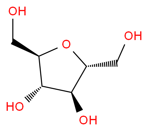 2,5-脱水-D-甘露糖醇_分子结构_CAS_41107-82-8)