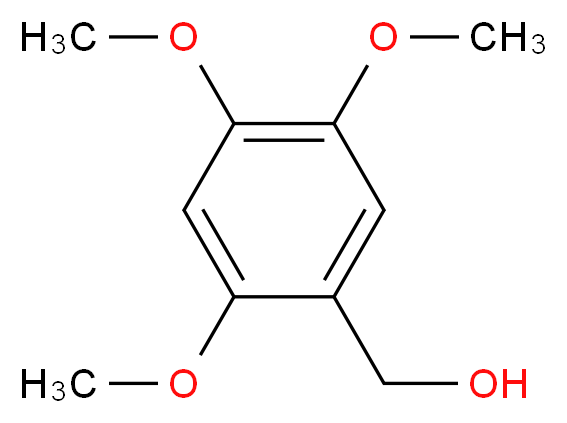 (2,4,5-trimethoxyphenyl)methanol_分子结构_CAS_30038-31-4