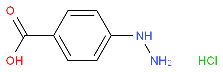 4-hydrazinylbenzoic acid hydrochloride_分子结构_CAS_24589-77-3