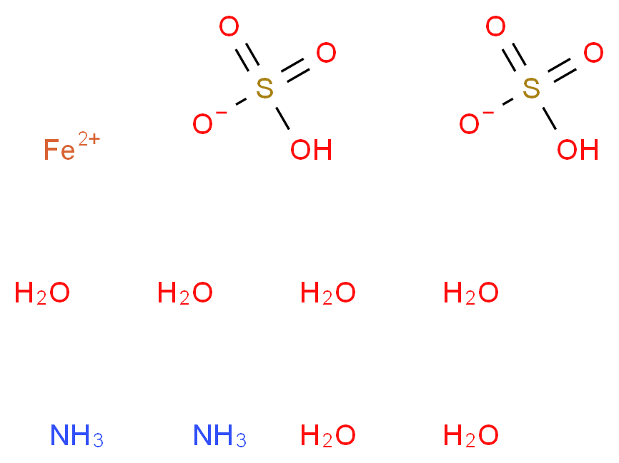 λ<sup>2</sup>-iron(2+) ion diamine hexahydrate dihydrogen sulfate_分子结构_CAS_7783-85-9