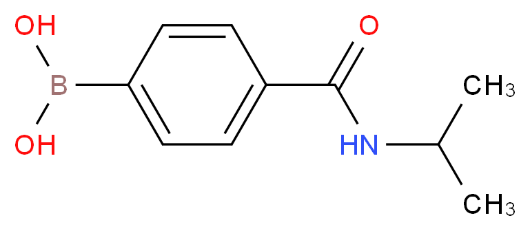 {4-[(propan-2-yl)carbamoyl]phenyl}boronic acid_分子结构_CAS_397843-67-3