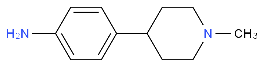 4-(1-Methylpiperidin-4-yl)aniline_分子结构_CAS_454482-12-3)