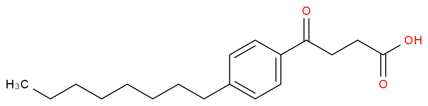 4-(4-octylphenyl)-4-oxobutanoic acid_分子结构_CAS_64779-10-8