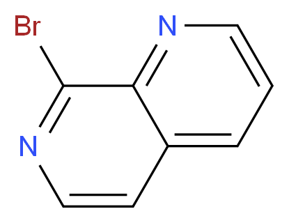 8-bromo-1,7-naphthyridine_分子结构_CAS_63845-72-7