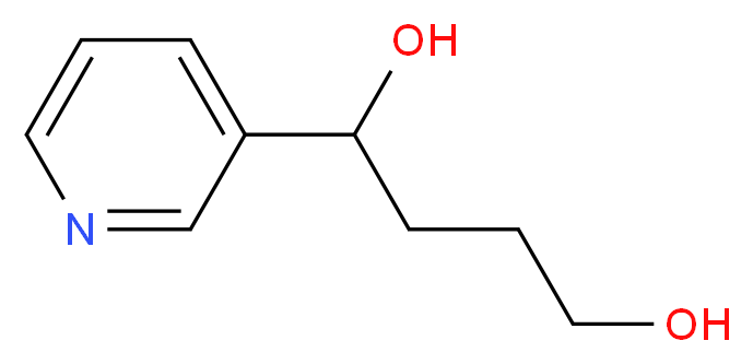 1-(3-Pyridyl)-1,4-butanediol_分子结构_CAS_76014-83-0)