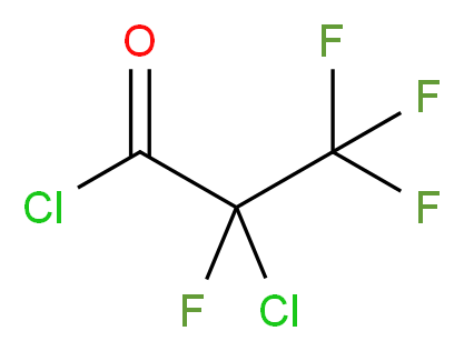 2-Chlorotetrafluoropropanoyl chloride_分子结构_CAS_6066-46-2)