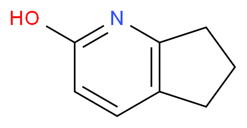 6,7-dihydro-5H-cyclopenta[b]pyridin-2-ol_分子结构_CAS_88499-85-8)