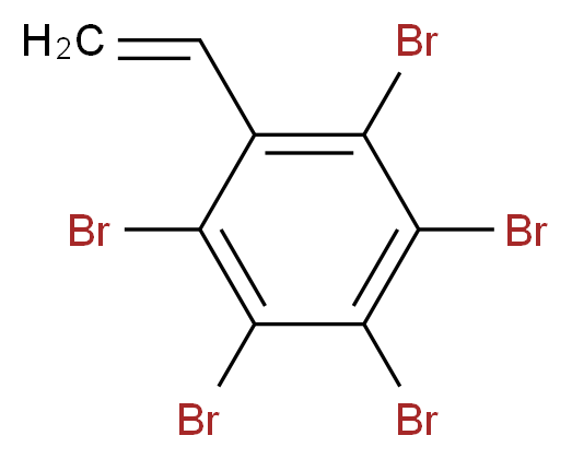 2,3,4,5,6-五溴苯乙烯_分子结构_CAS_53097-59-9)