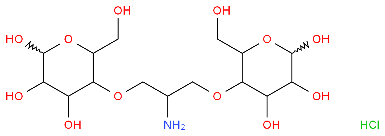 4,4'-O-(2-Amino-1,3-propanediyl)bis-D-mannose Hydrochloride _分子结构_CAS_95245-30-0)