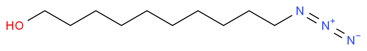 10-Azido-1-decanol_分子结构_CAS_57395-48-9)