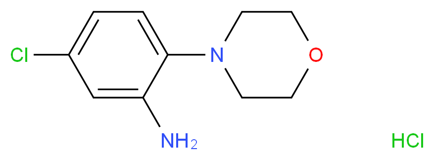 5-chloro-2-(morpholin-4-yl)aniline hydrochloride_分子结构_CAS_90875-44-8