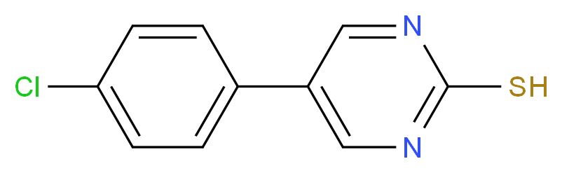 5-(4-chlorophenyl)pyrimidine-2-thiol_分子结构_CAS_31408-24-9