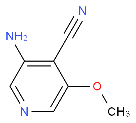 3-Amino-5-methoxyisonicotinonitrile_分子结构_CAS_)