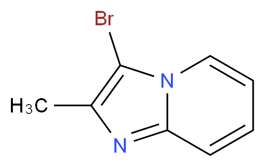 3-bromo-2-methylimidazo[1,2-a]pyridine_分子结构_CAS_4805-70-3