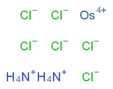 osmium(4+) ion diammonium hexachloride_分子结构_CAS_12125-08-5