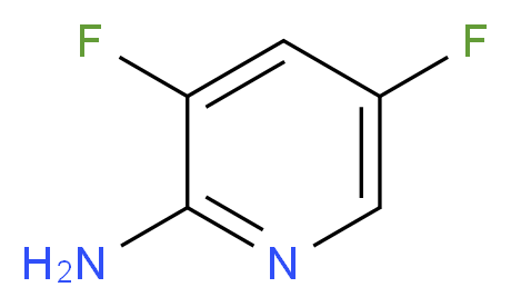 3,5-difluoropyridin-2-amine_分子结构_CAS_732306-31-9