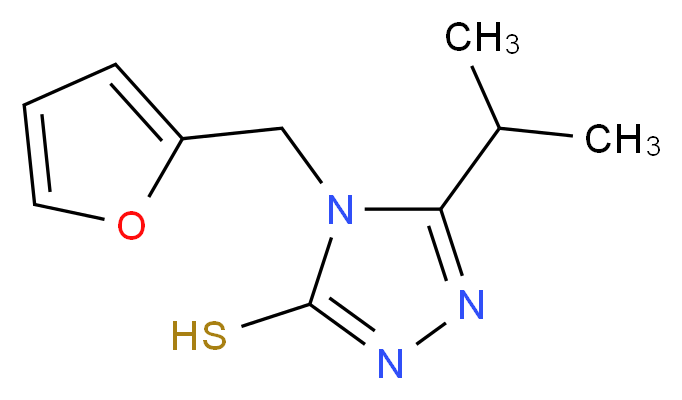 4-(2-furylmethyl)-5-isopropyl-4H-1,2,4-triazole-3-thiol_分子结构_CAS_)