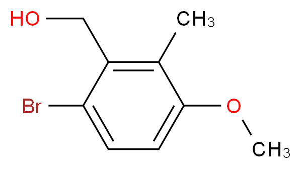 (6-Bromo-3-methoxy-2-methylphenyl)methanol_分子结构_CAS_110451-91-7)