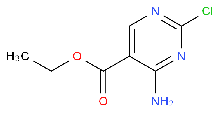 Ethyl 4-amino-2-chloropyrimidine-5-carboxylate_分子结构_CAS_71406-78-5)